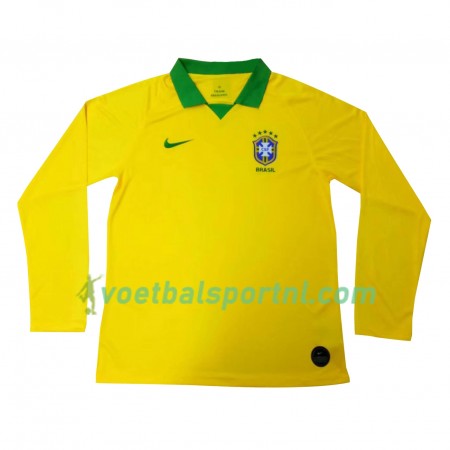 Brazilië Thuis Shirt Copa América 2019 L/S